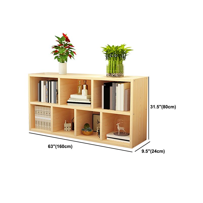 Modern Wood Bookcase, Geometric Bookshelf for Any Room, 9.5" W