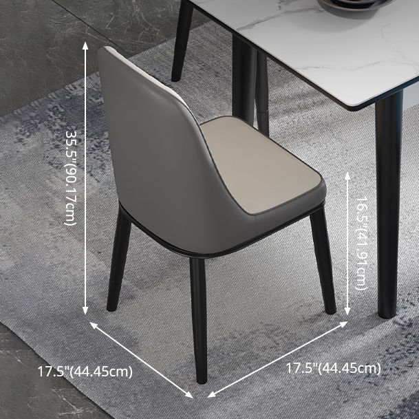 Traditional Standard Sintered Stone Dining Room Set of Collapsible Rectangle for Kitchen Table Set