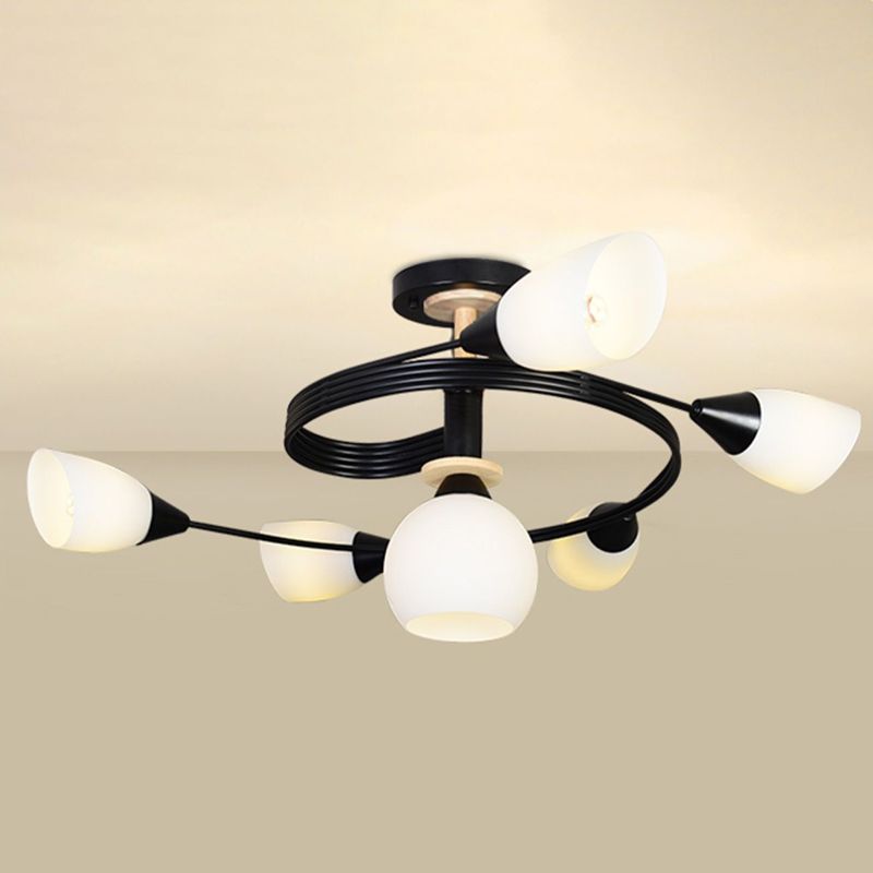 Nordic Style Metal Ceiling Light Ball Shape Ceiling Lamp for Bedroom
