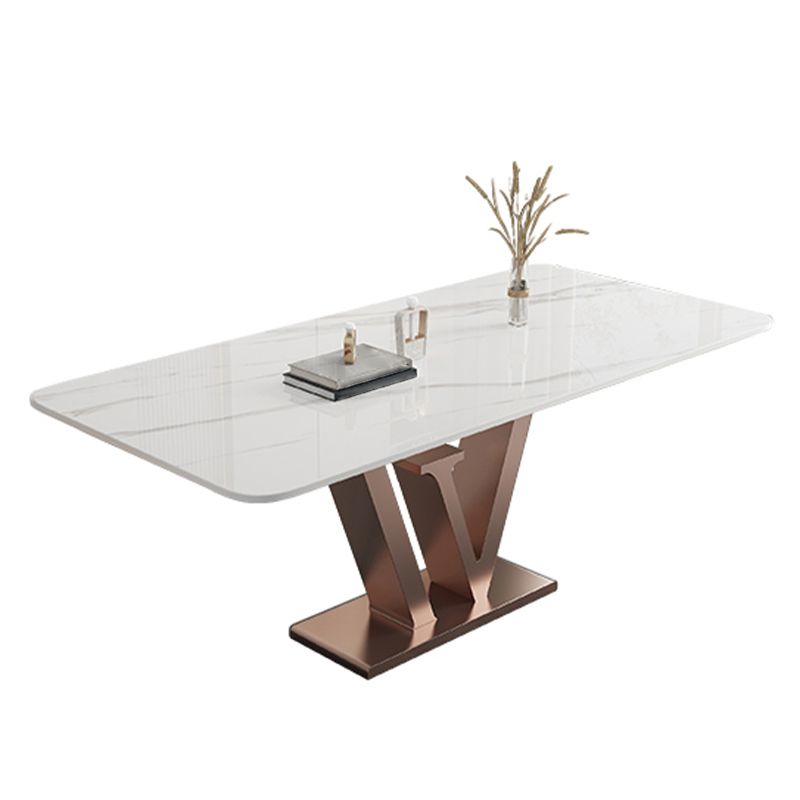 1/4/5/6 Stücke Luxus -Ess -Set mit Steintisch und Lederstühlen Esseet Set