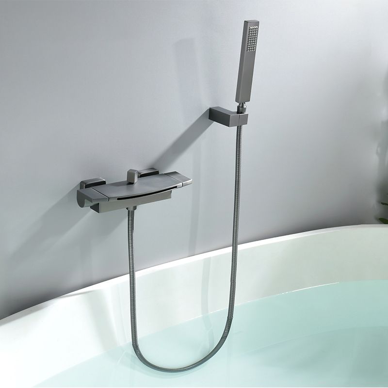 Contemporary Bathroom Faucet Wall Mounted Copper One Handle Fixed Clawfoot Tub Faucets