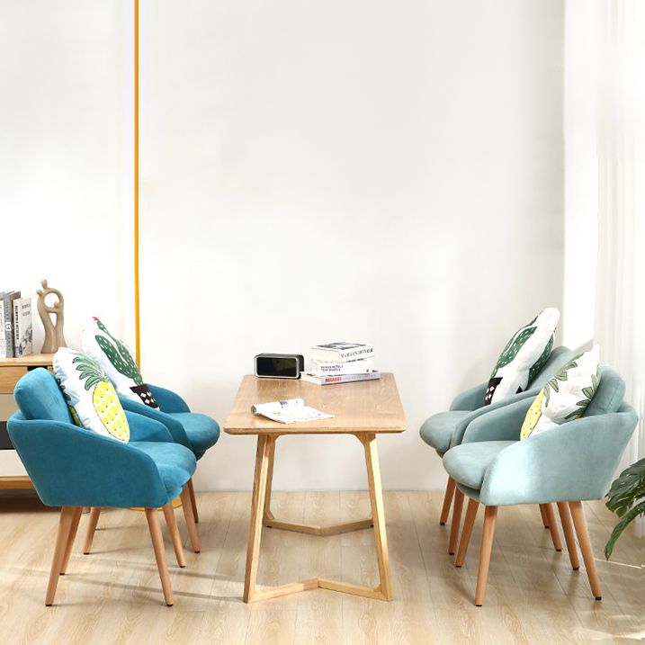 Modern Wooden Rectangular Coffee Table Cocktail Table in Natural