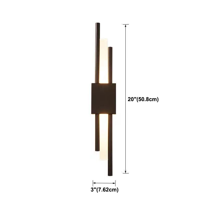 Modern Sconce Lighting Linear Wall Lighting Fixtures Metal 1 Light Wall Sconce