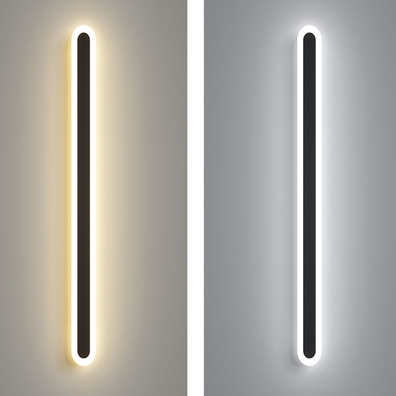 Modern Minimalist Style Linear Sconce Light Fixtures Acrylic Wall Lighting Ideas for Living Room