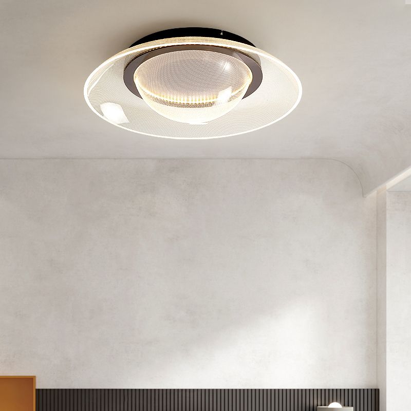 Modern Creative Style Flush Mount Acrylic LED Ceiling Light Fixture for Bedroom