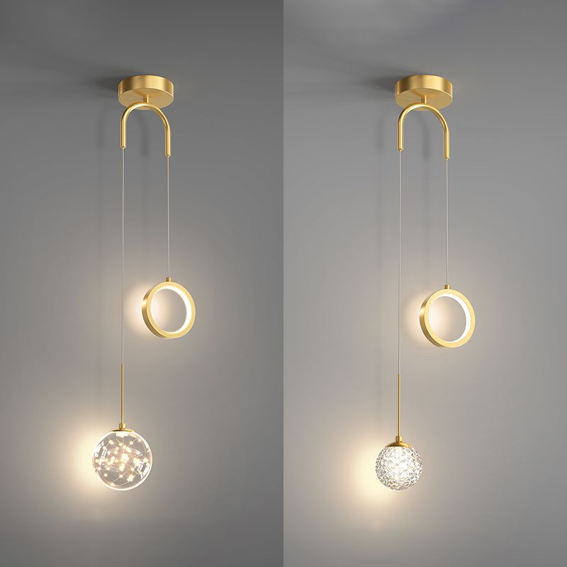 Kugelförmige Formmetallhängelampen modern