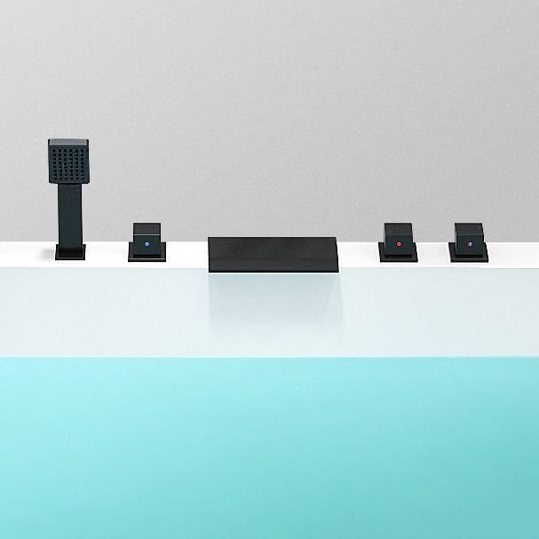 Back to Wall Soaking Antique Finish Bath Rectangular Modern Bath Tub