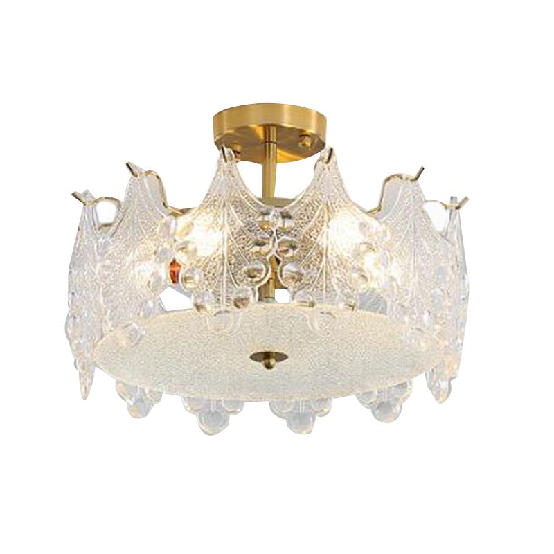 Nordic Ceiling Light Household Glass Flush Mount Light Fixture for Bedroom
