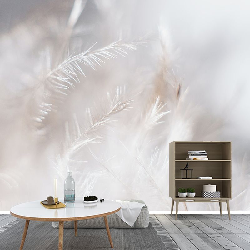 Eco-friendly Wall Mural Wallpaper Feather Photography Sitting Room Wall Mural