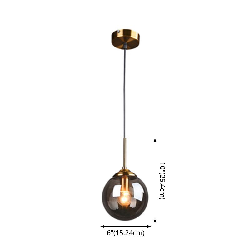 Sphere Pendant Lighting Fixture Modern Minimalist Glass Indoor Pendant Ceiling Lights