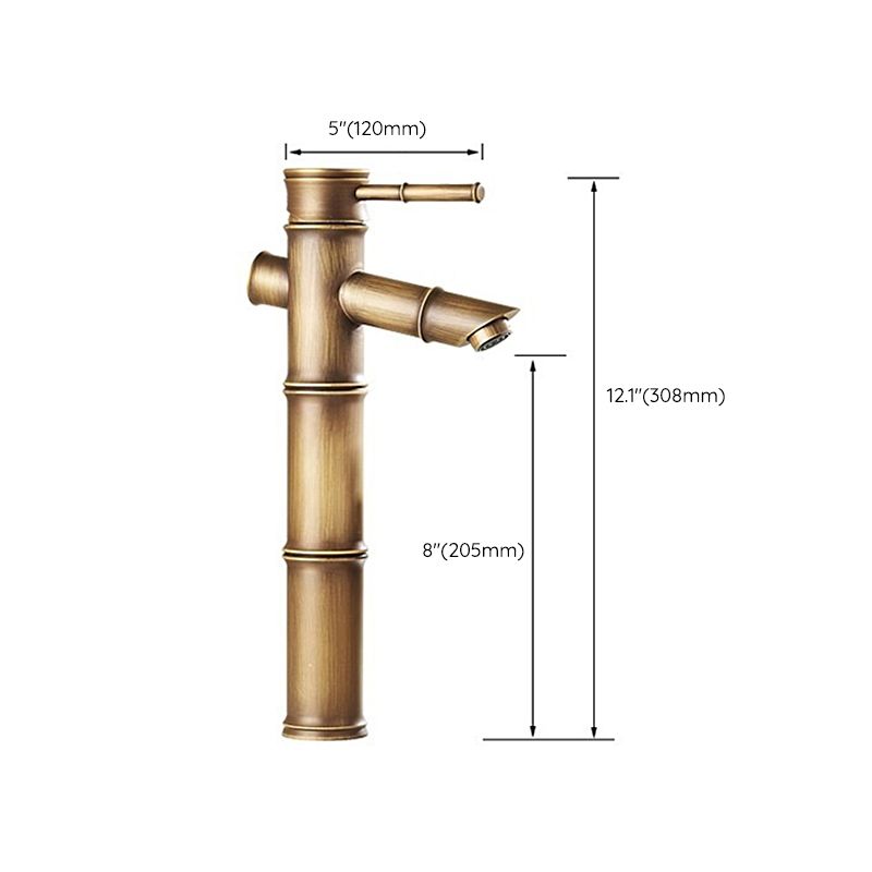 One Hole Faucet Country Vessel Sink Bathroom Faucet with Single Lever Handle