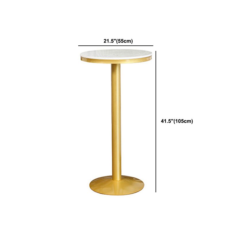 Glam Stone Bar Table Set 1/2/3 Pieces Round Counter Table for Indoor