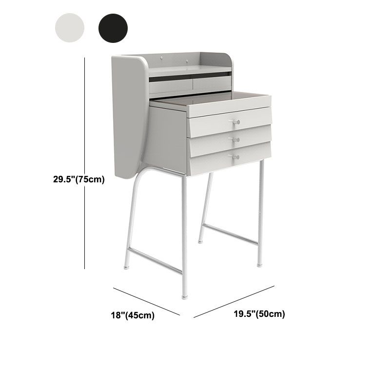 Contemporary Vanity Dressing Table Glass Top Vanity Makeup Table Set