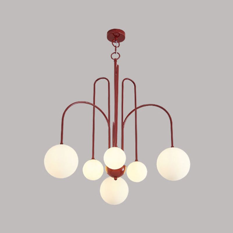 Modern Metal Chandelier Light Fixtures Multi-Head Hanging Pendant Lights for Bedroom