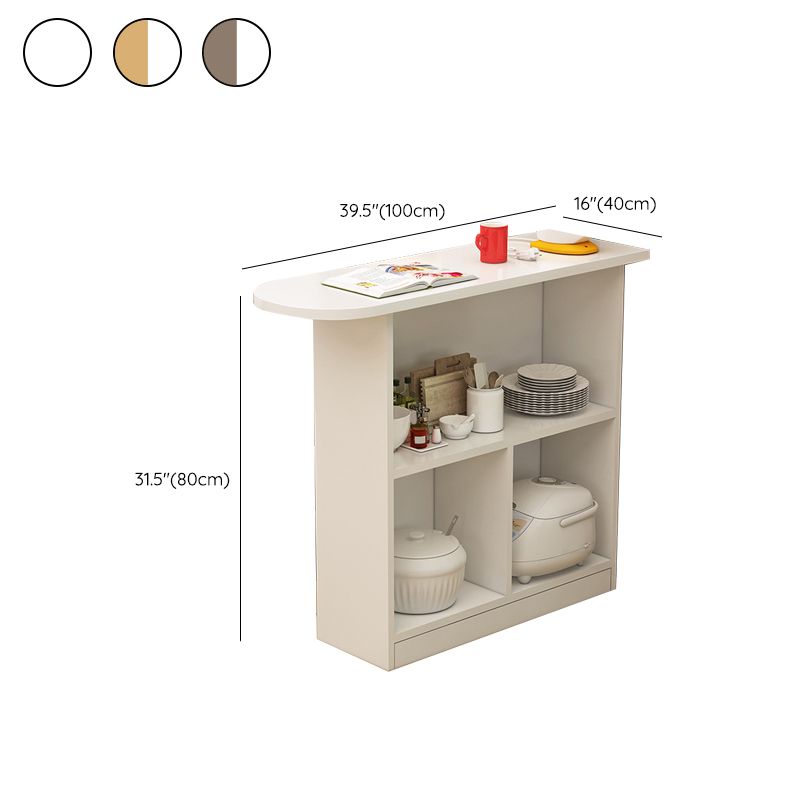 Contemporary Style Wood Specialty Patio Bar Table for Living Room