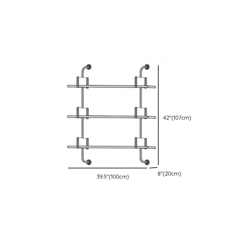 Glam Engineered Wood Bookshelf Floating White Closed Back Bookcase