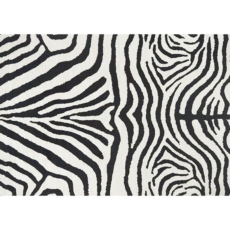 Modern Striped Pattern Carpet Polyester Area Rug Stain Resistant Indoor Rug for Home Decoration