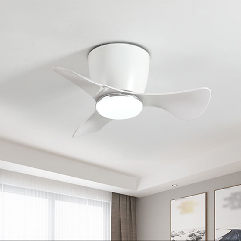 Metal Geometry Shape Ceiling Fan Light Kids Style 1-Light Ceiling Fan Lighting for Bedroom