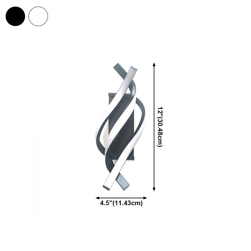 Nordischer Metall Wandleuchte lineare LED -Wandleuchte für Wohnzimmer