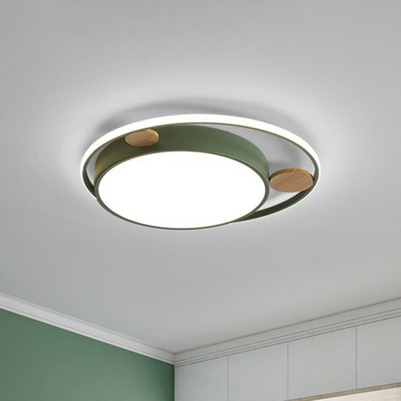 Acryl ronde LED-inbouw minimalistische inbouwplafondlamp voor kinderslaapkamer