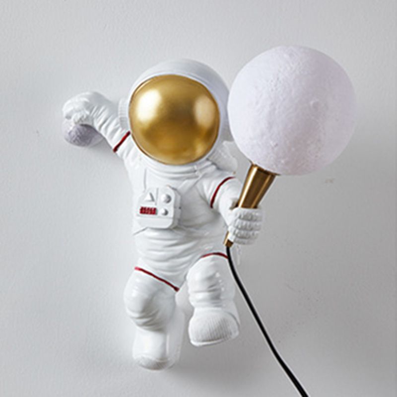 Astronauti SCONCE MOLTO MODERNO MODERNO UNA BONUA FLUSA SCONCO PER MAURNA PER CAMERA COMPLETA