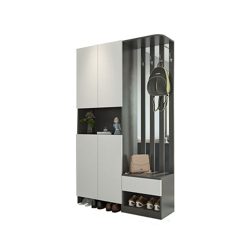 Modern 2-door Wood 78.74" Tall Accent Cabinet with Drawer for Living Room
