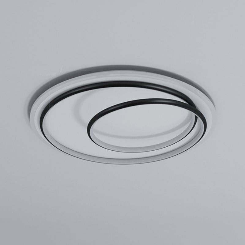 1-Light Ring Led Flush Ceiling Lights Modern Style Metal Led Flush Mount Ceiling Light Fixtures