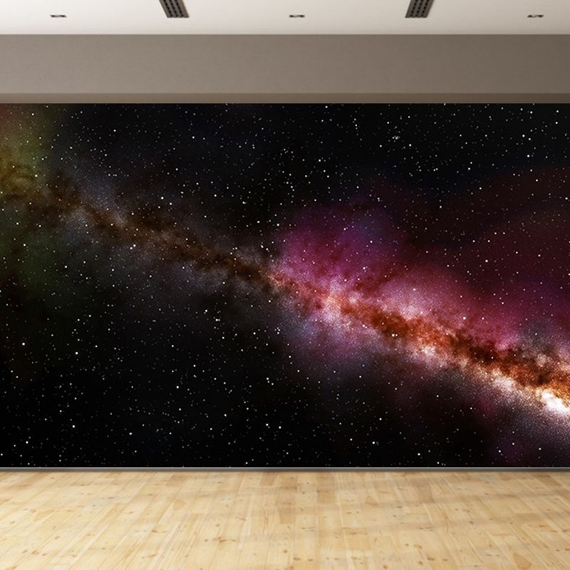 Living Room Wall Mural Wallpaper Novelty Universe Mildew Resistant Wall Decor