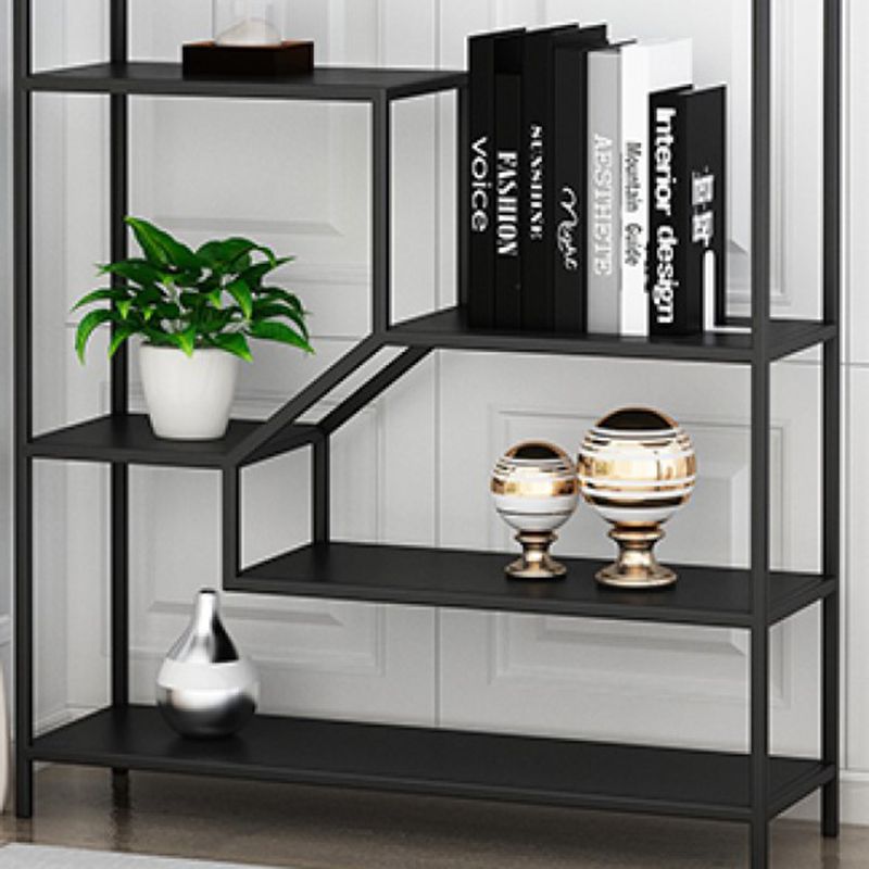 Modern Bookshelf Open Back Standard Metal Bookcase for Study Room