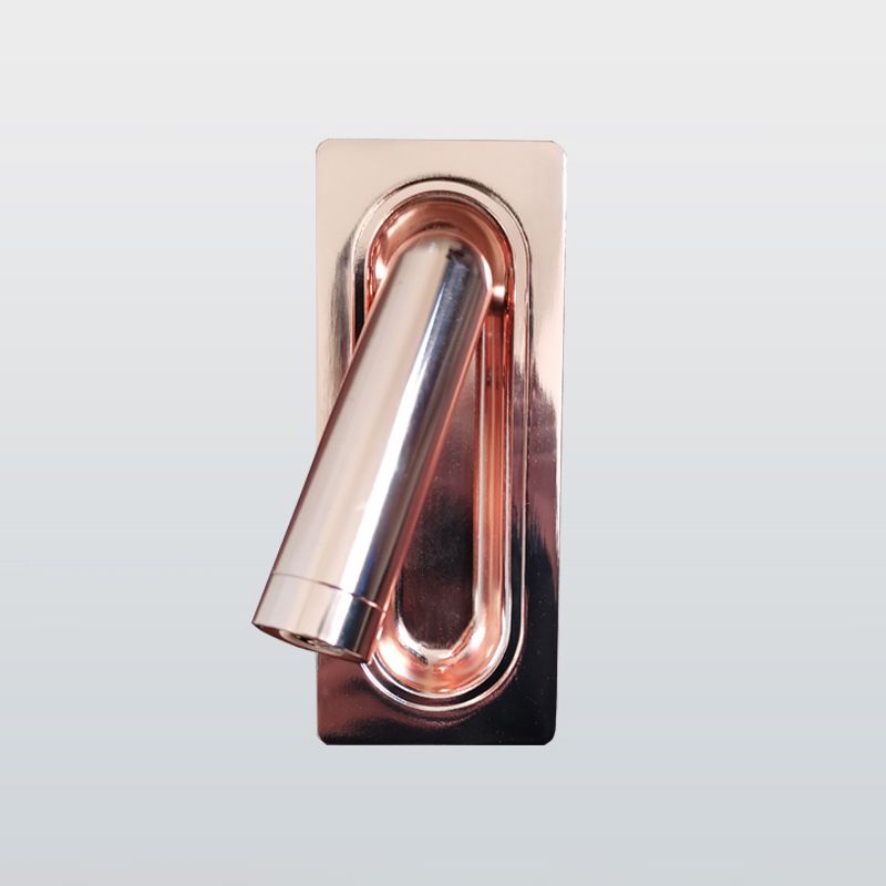 1-Light Cylinder Wall Mount Light Modern Style Metal Reading Wall Lamp
