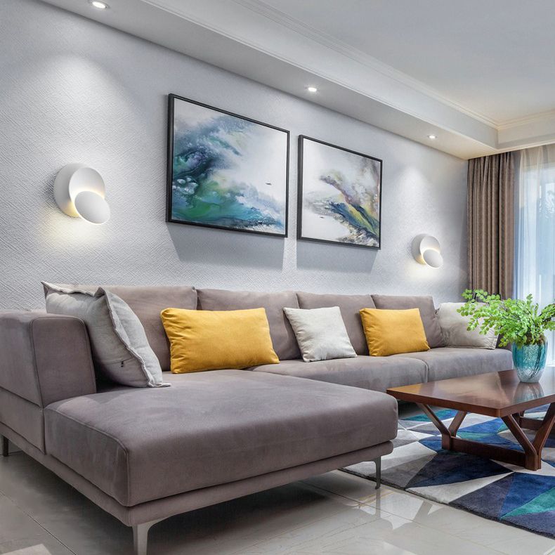 Disk Acrylic Wall Lighting Fixtures Modern Wall Mounted Light Fixture for Bedroom