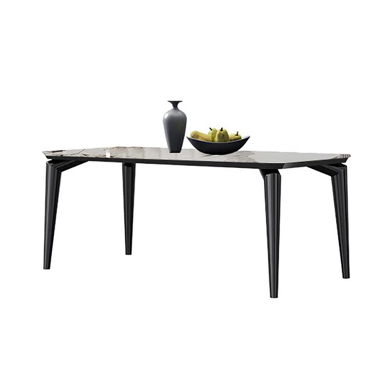 Designer Style Sintered Stone Dining Set Rectangle 1/3/4/6 Pieces Dining Room Table Set