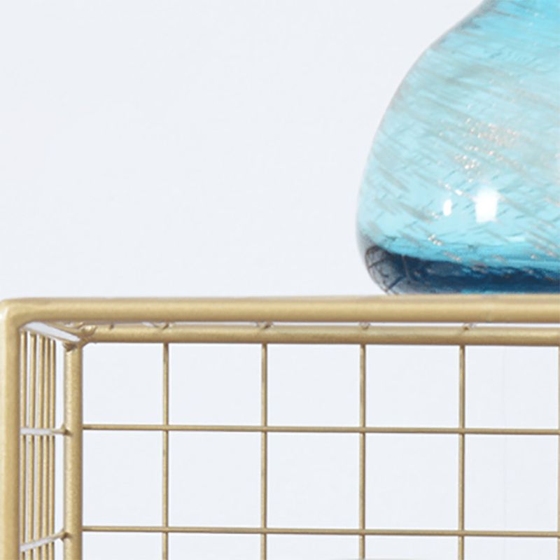 Modern Closed Back Book Shelf Metal Bookcase for Living Room