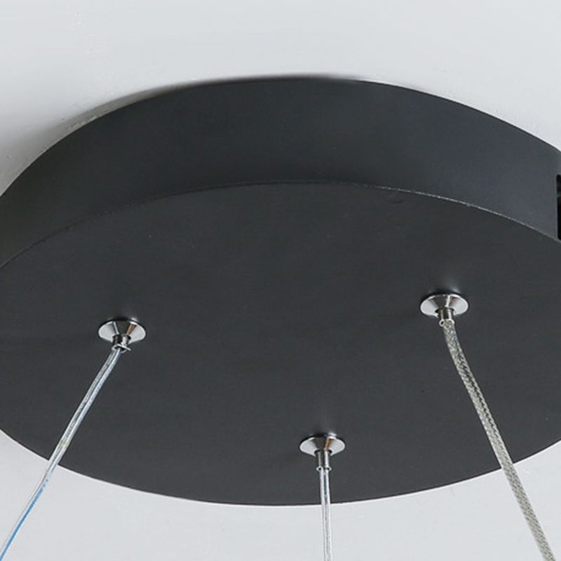 Modern Minimalist LED LED Light Light Alluminio Lampada appesa lineare con ombra acrilica