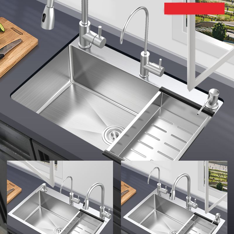 Stainless Steel Kitchen Sink Rectangular Shape Kitchen Sink with Drain Assembly
