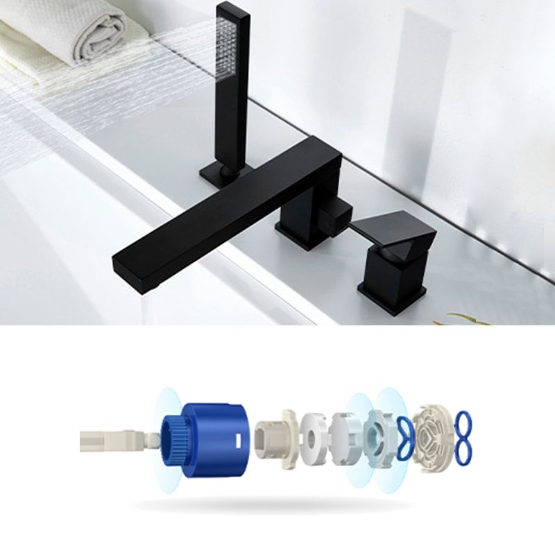 Contemporary Bath Faucet Trim Brass Low Arc Bath Faucet Trim