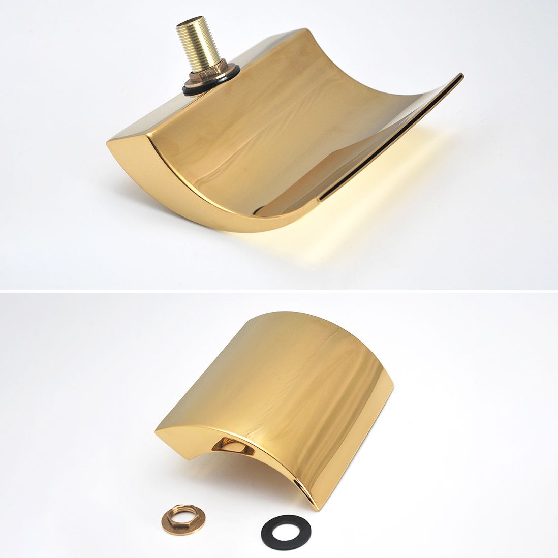 Contemporary Bath Faucet Trim Metal Deck Mounted Bath Faucet Trim