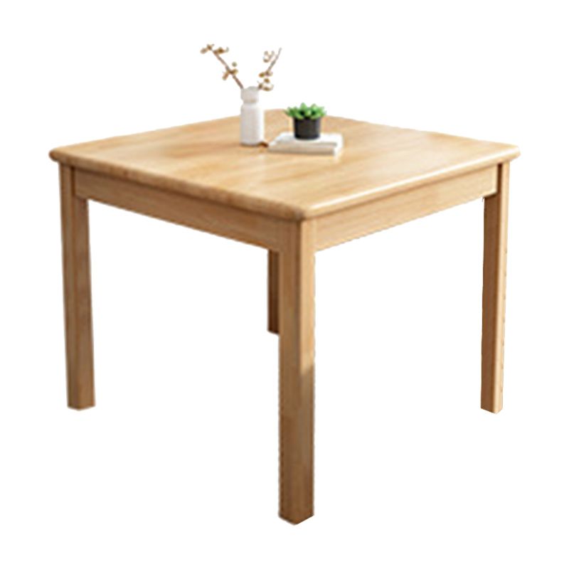 Dining Room Kitchen Table Rubberwood Solid Wood Dining Table