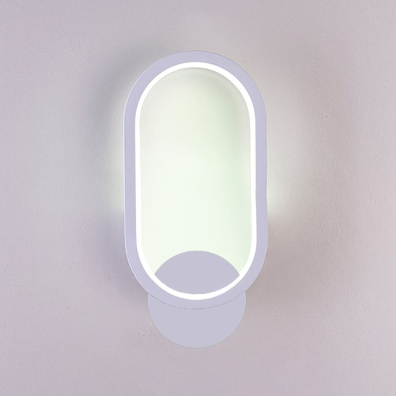 Salon du salon minimalisme moderne minimalisme LED de la forme ovale