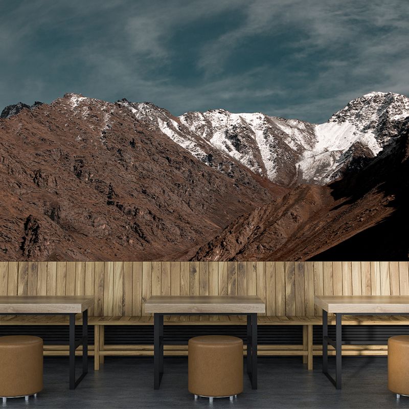 Photography Environment Friendly Mural Wallpaper Mountain Range Bedroom Wall Mural
