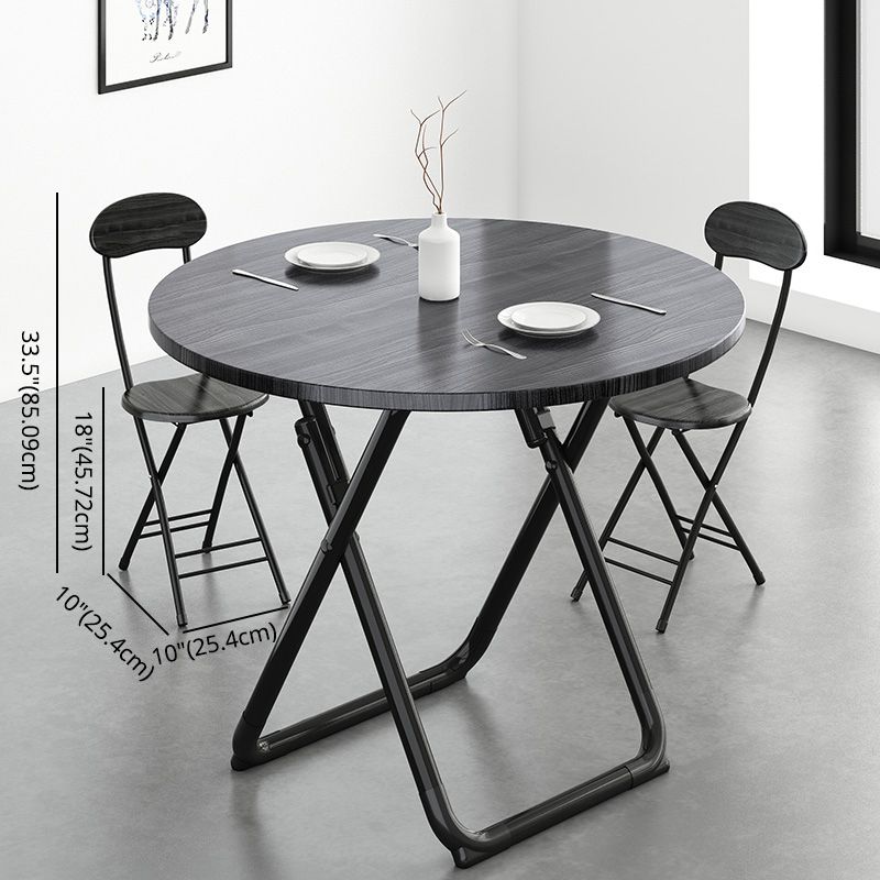 Foldable Sintered Solid Wood Kitchen Table Set with Double Pedestal Base Furniture for Home Use