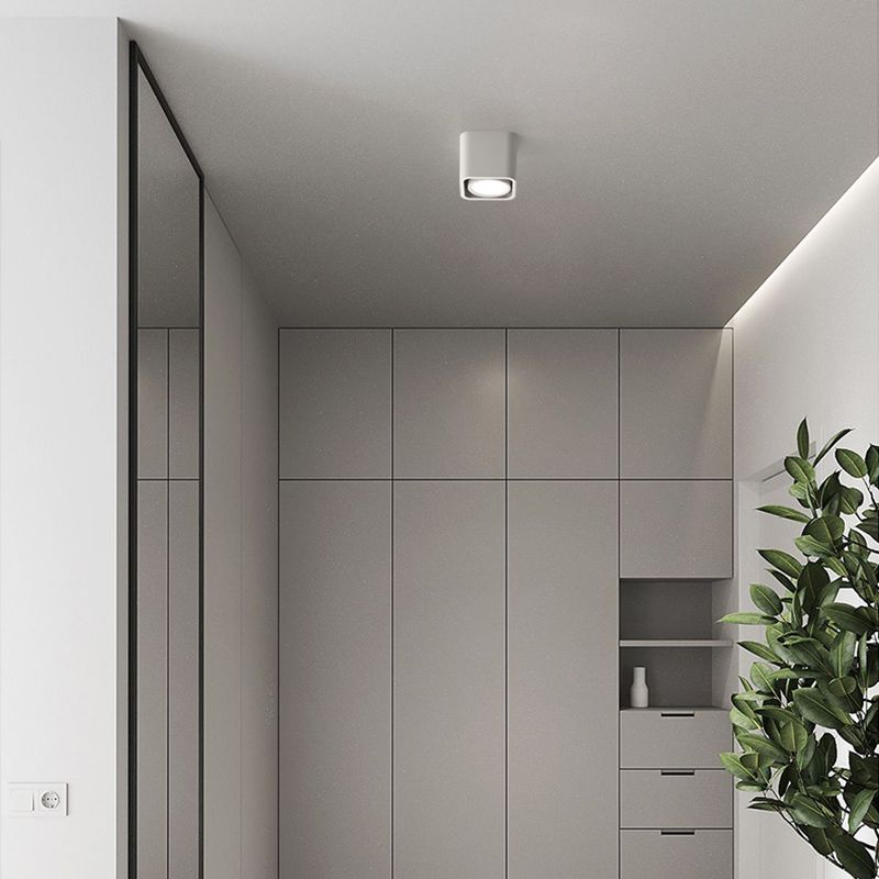 Modern Simple Style Aluminum Ceiling Light Metal Shade Geometry Ceiling Lamp for Bedroom