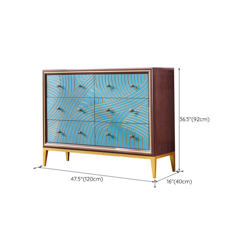 Manufactured Wood Storage Chest Glam Style Storage Chest Dresser