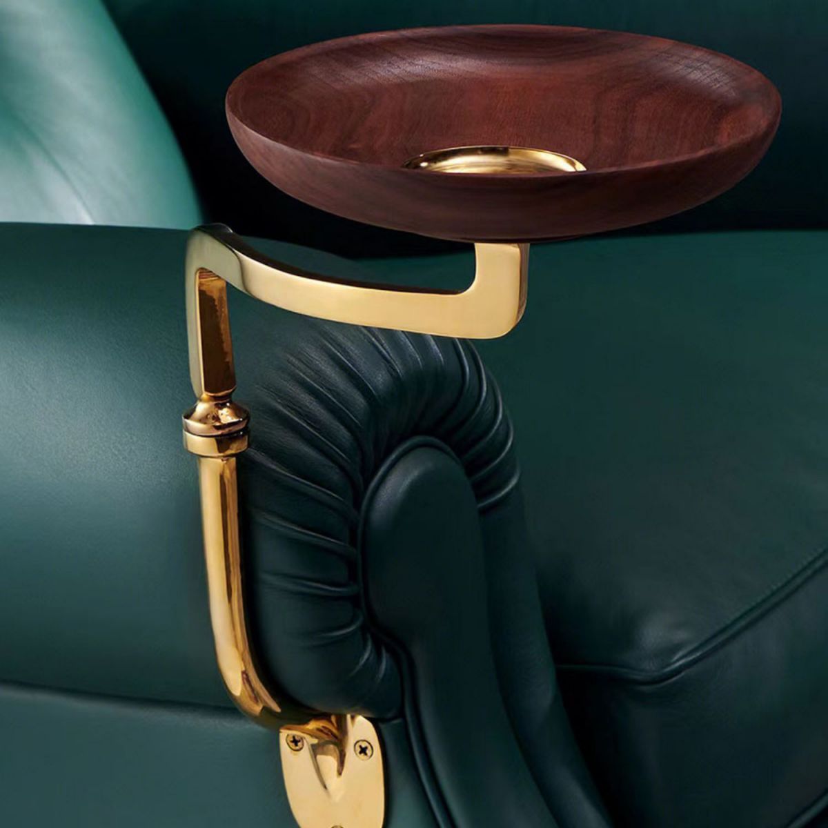 Glam Tufted Back Arm Chair Solid Color Rolled Arms Armchair for Living Room