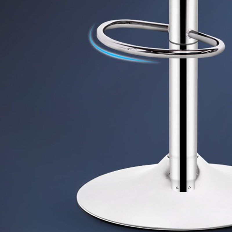 Modern Rotatable Backrest Counter Stool Steel Cashier Bar Stool with Cushion and Pedal