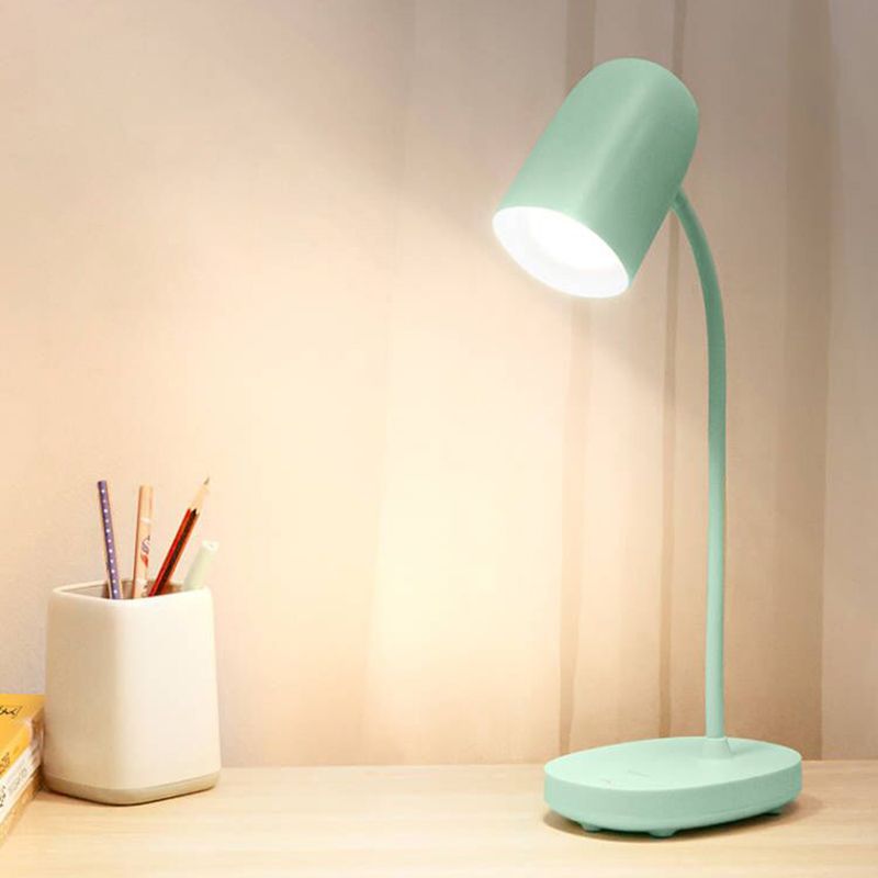 Lampada da tavolo in stile minimalista moderno con porta di plastica USB 1 luce da tavolo per la scrivania