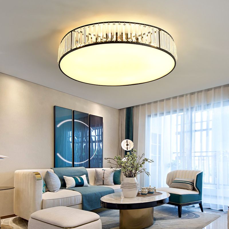 Multi Light Ceiling Lamp Modern Style Crystal Ceiling Lighting for Living Room