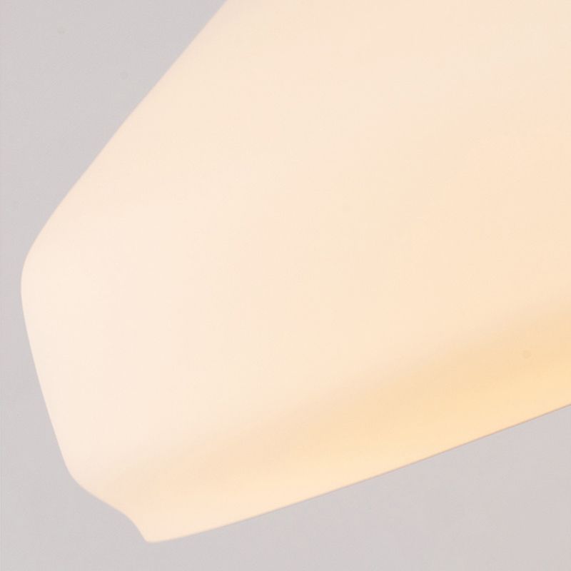 Glass Tapered Hanging Lamp in Modern Concise Style Wooden Indoor Pendant Light