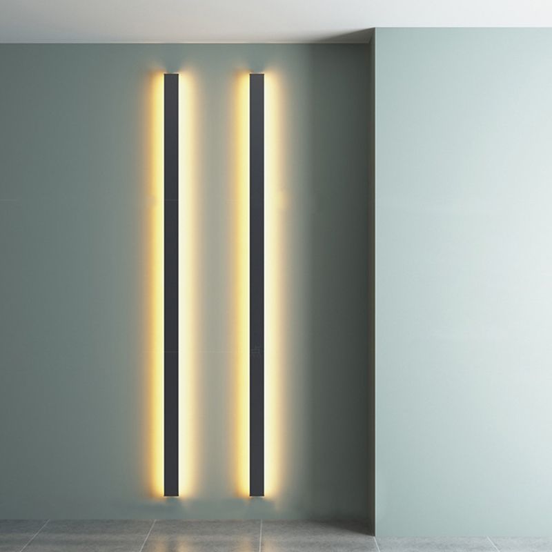 Creatieve minimalistische stijl lineaire wandkandelpas aluminium 1 lichte staten