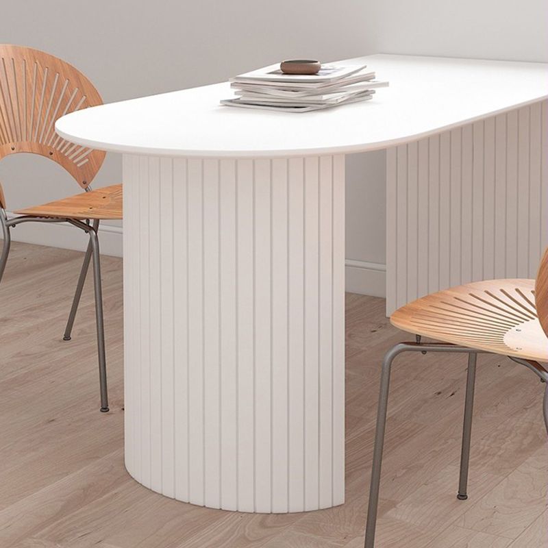 Sintered Stone Esstisch Einfachheit Doppelte Sockstisch für Esszimmer